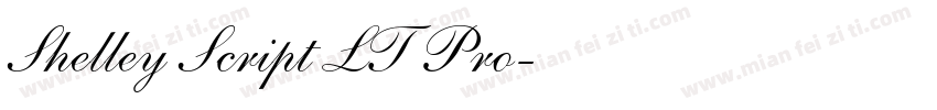Shelley Script LT Pro字体转换